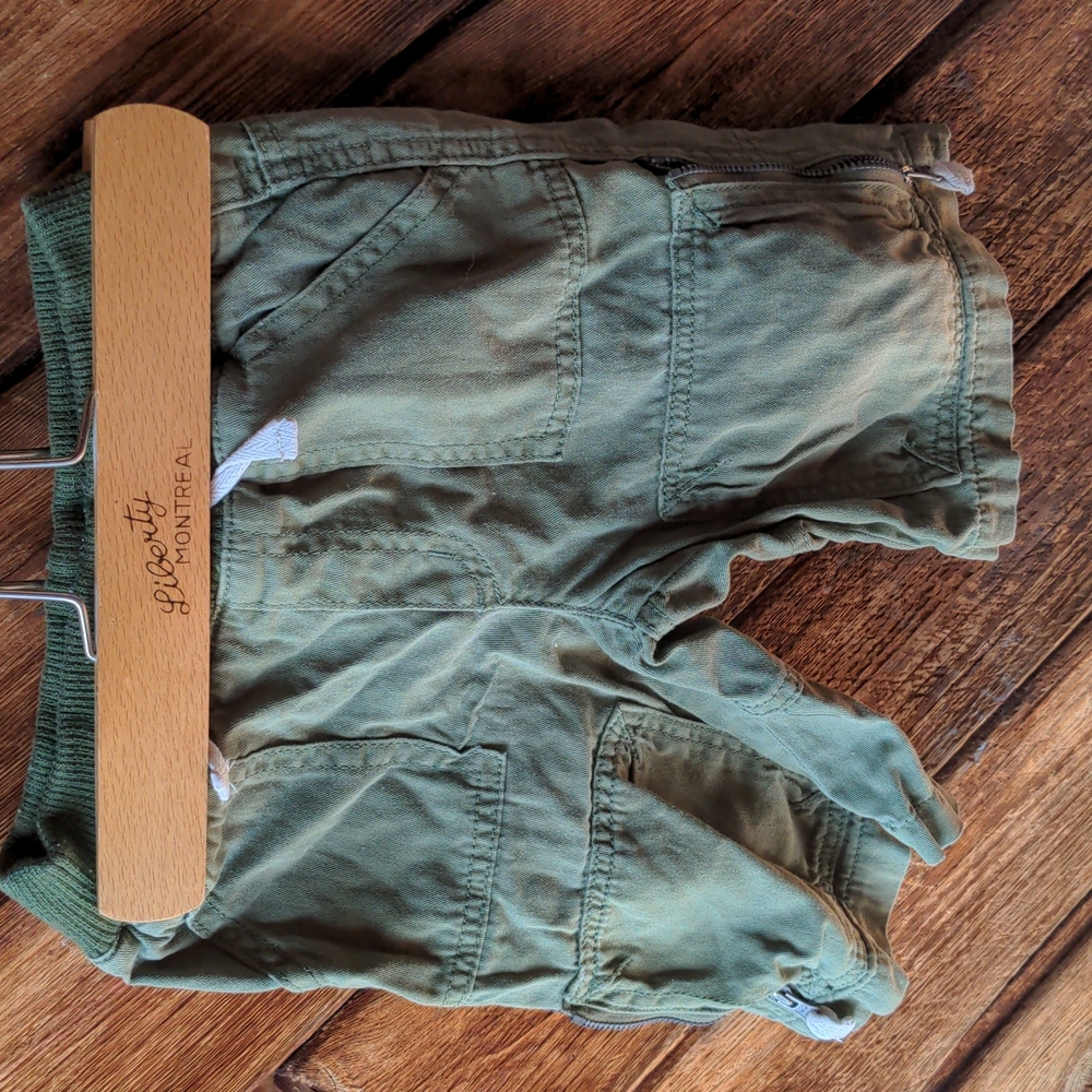 Roots Shorts Cotton Green size 5